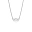 14K White Gold Engravable Initial Necklace, smalladditional view 1