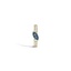 14K Yellow Gold Single London Blue Topaz and Diamond Huggie Earring, smalladditional view 3