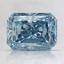2.02 Ct. Fancy Vivid Blue Radiant Lab Created Diamond