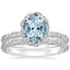18KW Aquamarine Nova Diamond Bridal Set (3/4 ct. tw.), smalltop view