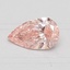 0.5 Ct. Fancy Vivid Pink Pear Lab Created Diamond