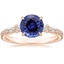 Rose Gold Sapphire Primrose Diamond Ring