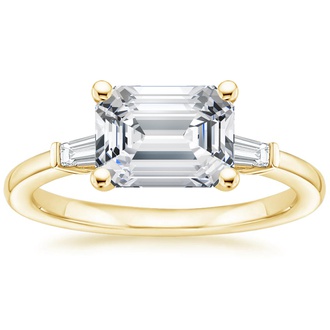 East West Tapered Baguette Diamond Ring - Brilliant Earth