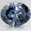 2.30 Ct. Fancy Deep Blue Oval Lab Created Diamond