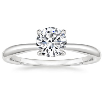 Freesia Solitaire 2mm Ring