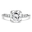 Custom Contemporary Tapered Engagement Diamond Ring