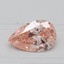 0.51 Ct. Fancy Vivid Pink Pear Lab Created Diamond