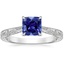 Sapphire Elsie Ring in 18K White Gold