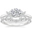 18K White Gold Mariposa Diamond Ring with Curved Versailles Diamond Ring