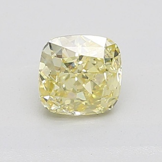0.76 Ct. Fancy Yellow Cushion Diamond
