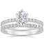 PT Moissanite Bliss Diamond Ring (1/6 ct. tw.) with Bliss Diamond Ring (1/5 ct. tw.), smalltop view