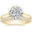18K Yellow Gold Catalina Ring with Marseille Diamond Ring (1/3 ct. tw.)