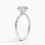 18KW Sapphire Vienna Diamond Ring, smalltop view