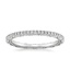 18K White Gold Tacori Coastal Crescent Eternity Diamond Ring (2/5 ct. tw.), smalltop view