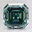 3.03 Ct. Fancy Intense Green Asscher Lab Created Diamond