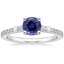 Sapphire Luxe Tapered Baguette Diamond Ring (1/4 ct. tw.) in Platinum
