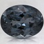 10.1x7.8mm Gray Oval Spinel