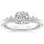 Platinum Rosette Diamond Ring, smalltop view