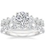 18K White Gold Echo Diamond Ring with Monaco Diamond Ring (3/4 ct. tw.)