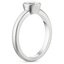 18K White Gold Frost Moon Ring, smallside view
