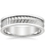 Chevron Men's Wedding Ring 