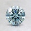 1.05 Ct. Fancy Blue Round Lab Created Diamond