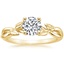 18K Yellow Gold Budding Willow Ring, smalltop view