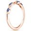 14K Rose Gold Winding Willow Sapphire Ring, smallside view
