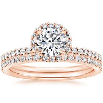 14K Rose Gold Waverly Diamond Bridal Set (2/3 ct. tw.)