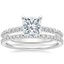 18K White Gold Adeline Diamond Ring with Luxe Ballad Diamond Ring (1/4 ct. tw.)
