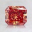 1.54 Ct. Fancy Red Radiant Lab Created Diamond