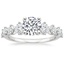 Platinum Echo Diamond Ring, smalltop view