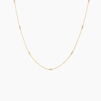 Bezel Strand Marquise Diamond Necklace - Brilliant Earth
