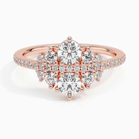 Optica Diamond Ring (2/3 Ct. tw.) - 14K Rose Gold