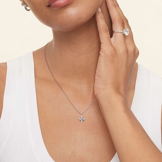 Luxe North Star Diamond Pendant