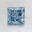 1.02 Ct. Fancy Blue Princess Lab Created Diamond