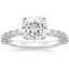 Moissanite Avery Diamond Ring in Platinum
