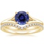18KY Sapphire Reverie Ring with Flair Diamond Ring (1/6 ct. tw.), smalltop view