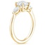18K Yellow Gold Opera Diamond Ring, smallside view