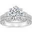 18K White Gold Gramercy Diamond Ring (3/4 ct. tw.) with Luxe Sienna Diamond Ring (5/8 ct. tw.)