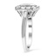 Geometric Baguette Halo Diamond Ring, smallview