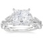 Moissanite Luxe Secret Garden Diamond Ring (3/4 ct. tw.) in 18K White Gold