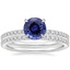 18KW Sapphire Luxe Ballad Perfect Fit Diamond Bridal Set, smalltop view
