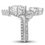 Luxe Crown Diamond Bridal Set, smallside view