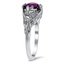 Sculpted Amethyst Engagement Ring, smallview