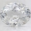 10x8mm White Oval Sapphire