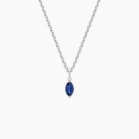 Solitaire Sapphire Pendant, Isla