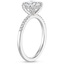 18KW Aquamarine Petite Viviana Diamond Ring (1/6 ct. tw.), smalltop view