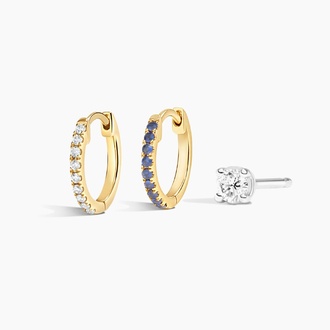 The Modernist Hoop and Stud Earring Set - Brilliant Earth