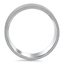 Sandblasted Wedding Ring with Groove, smallside view